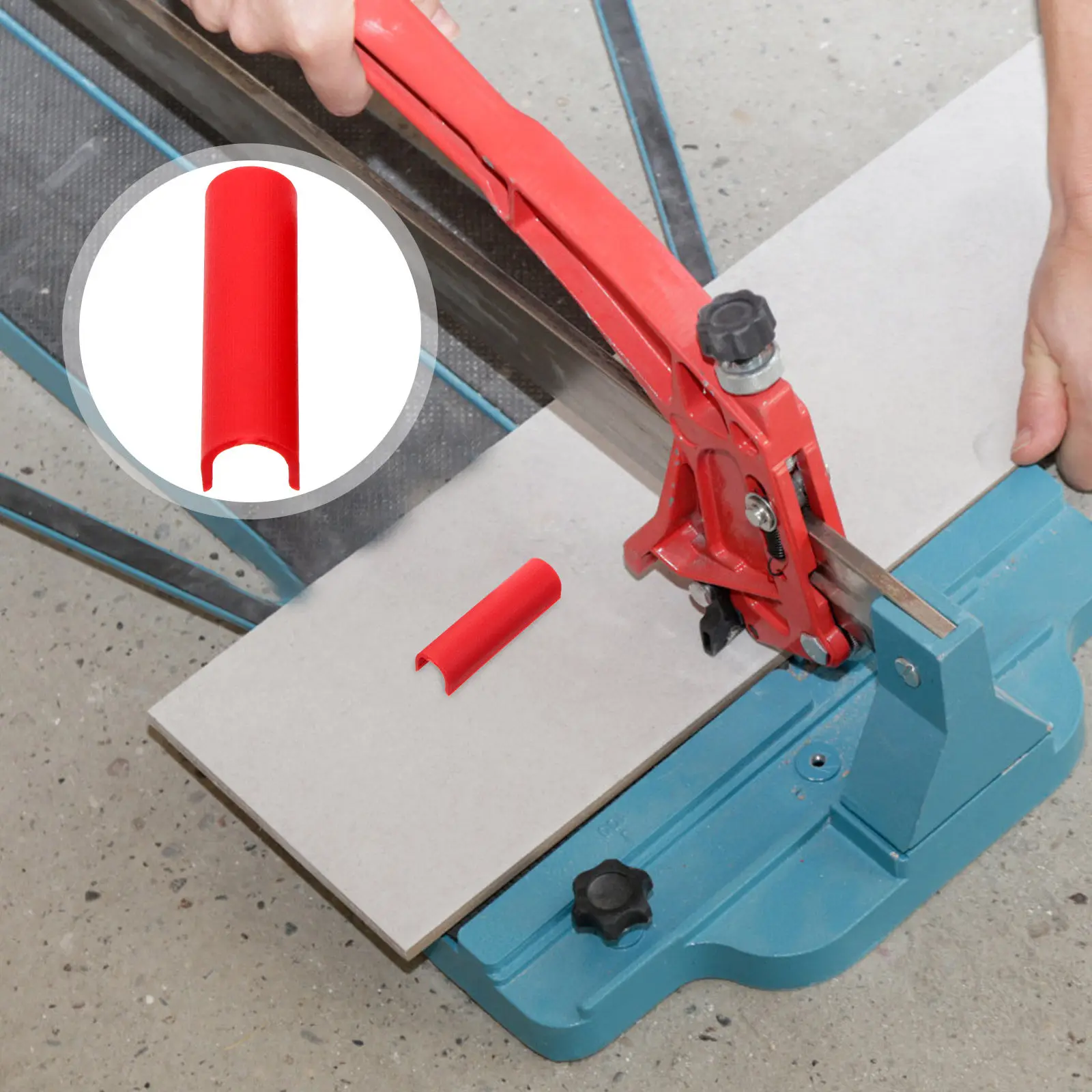 

10Pcs Ceramic Tile Cutter Parts U-Shaped Protective Sleeve Manual Tile Cutter Locator Pole Pusher Rod Sleeve Protective