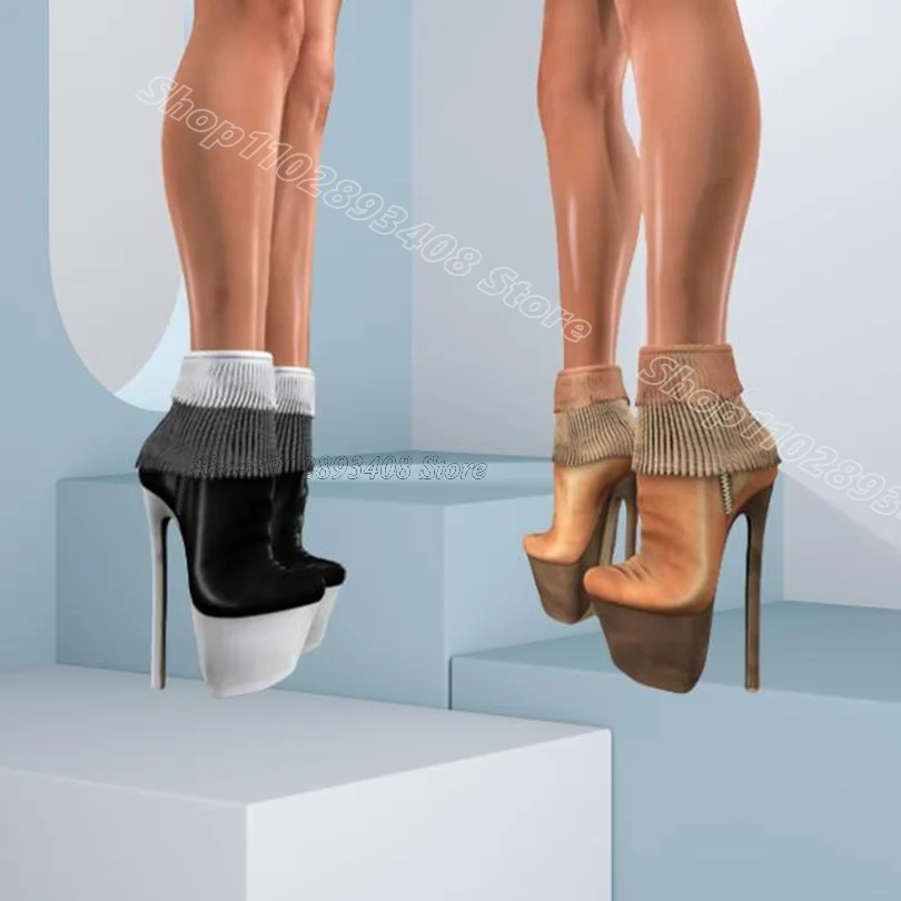 

Black Pearl Tassel Style Ankle Boots Side Zipper Platform Women New Fashion Party Casual Short Boots 2025 Zapatos Para Mujere