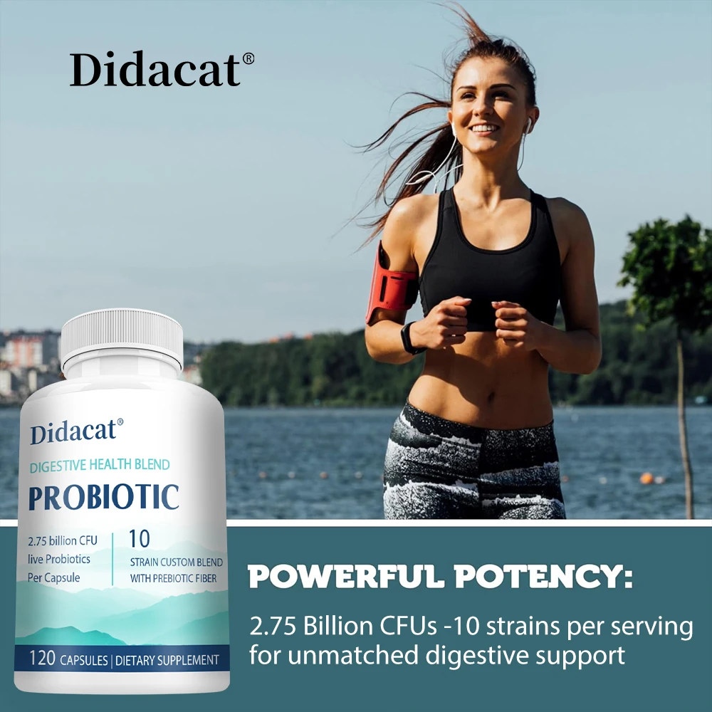 

Probiotic Capsules - Cleanses and Detoxifies The Colon, Supports Nutritional Digestion and Gut Health, for Men and Women