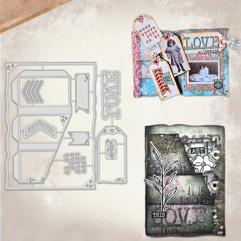 Cutting Dies Pattern Paper Art Journal Scrapbooking Decoration Etching Cutting Metal Carbon Steel Embossing Die