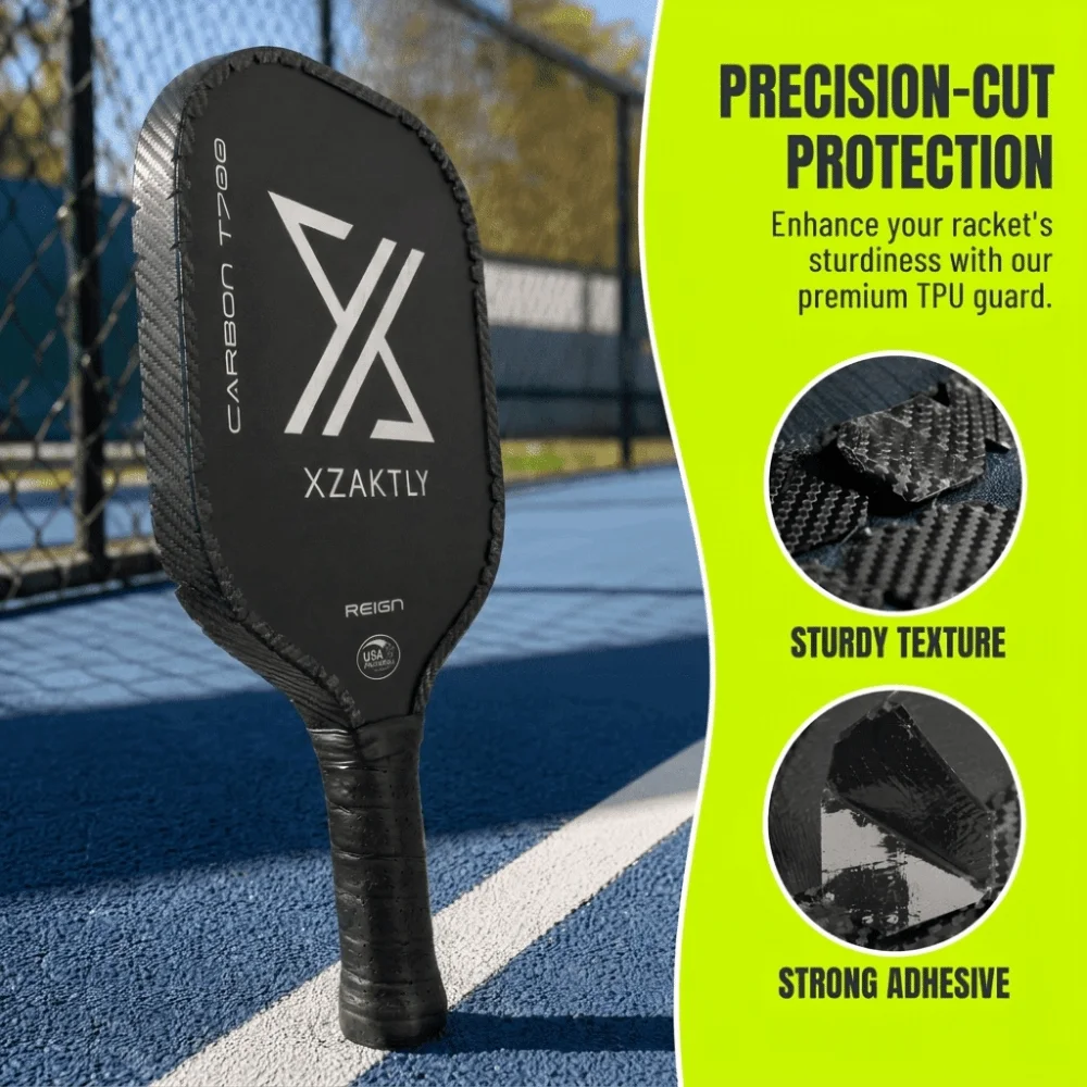 TPU Pickleball Racket Edge Sticker High Fit Shock Absorption Pickleball Racket Frame Protective Tape Durable High Elastic