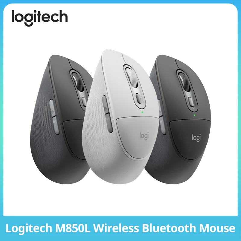 Logitech M850L Ergonomic Wireless Mouse 2.4G USB Receiver Silent Click Office Mouse For Laptop Desktop