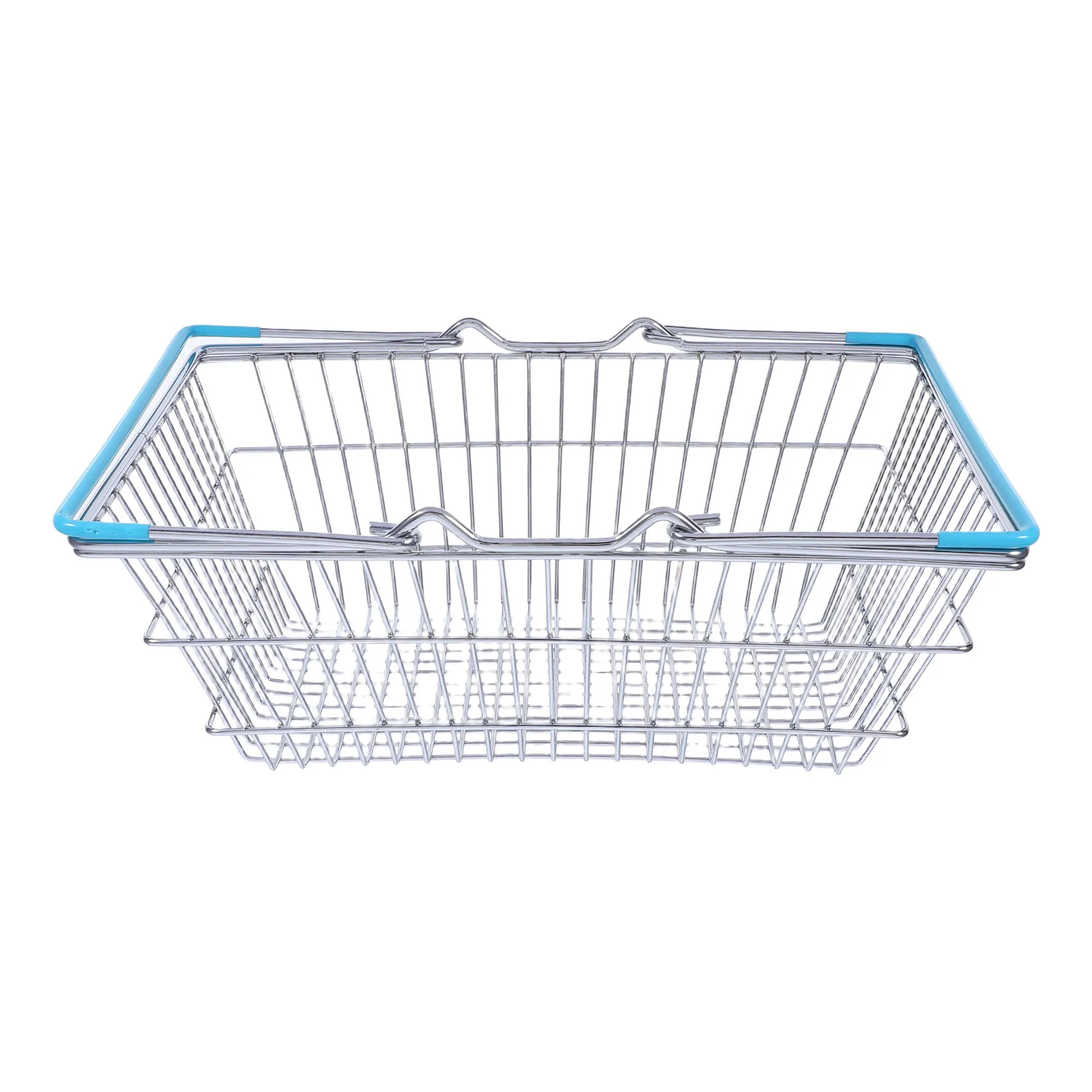 

Mini Shopping Basket Iron Wire Durable Handheld Small Storage Basket for Kids Playhouse Party Decor Toy Grocery Cart