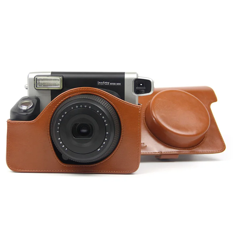 Quality PU Leather Carrying Bag Camera Bag For Fujifilm Instax Wide 300 Instant Camera Case PU Carrying Bag With Shoulder Strap - view 2