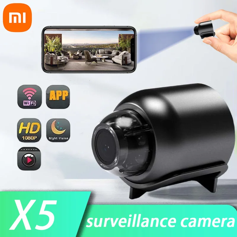 Xiaomi Mini1080P HD Camera WiFi Wireless Night Vision Motion Detection Video Camera Home Security Camcorder Audio Video Recorder