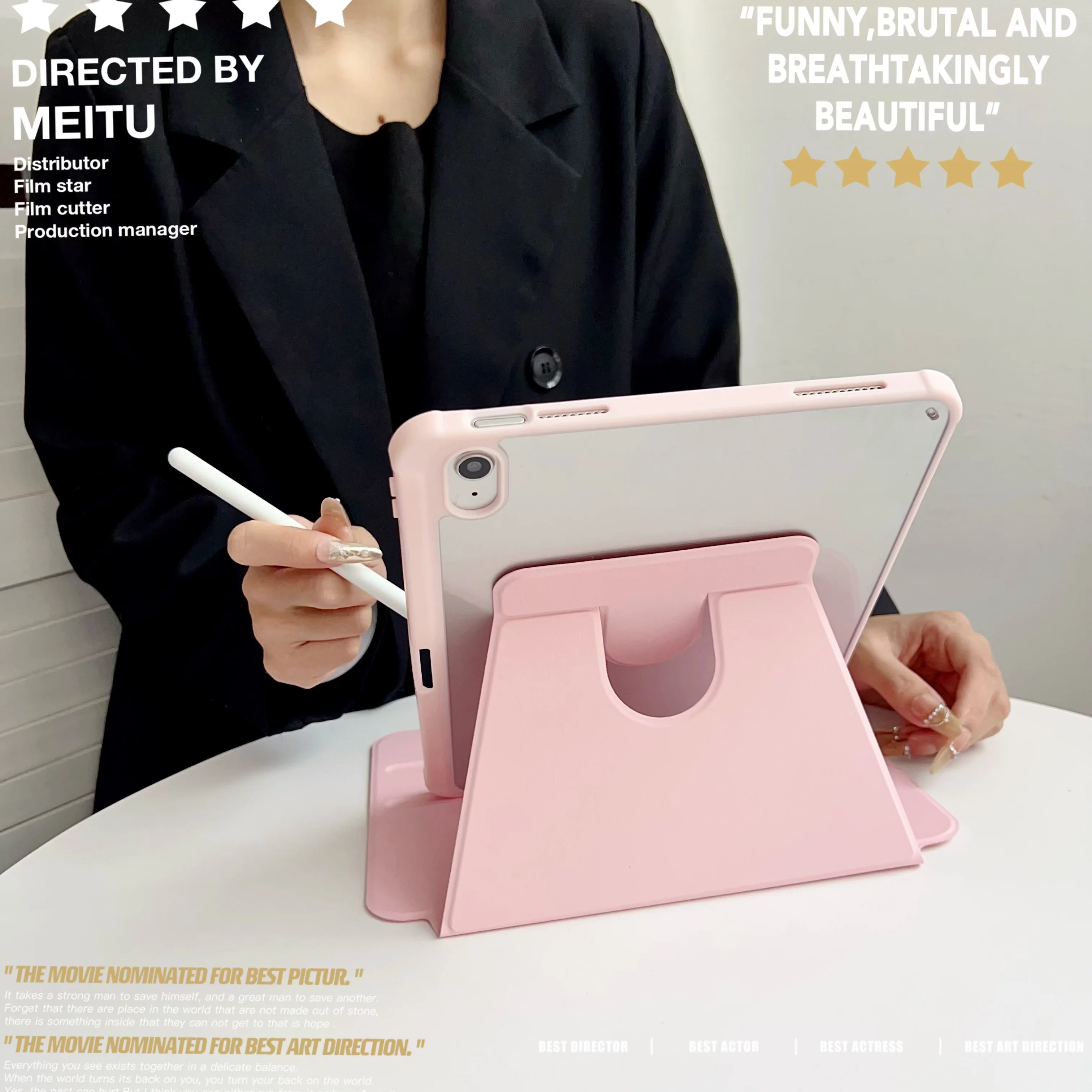 

Новый чехол для планшета для IPad (A16) 11 дюймов 2025 10-го поколения 10,9 дюймов Прозрачная задняя противоударная защитная крышка из ТПУ с держателем для карандашей