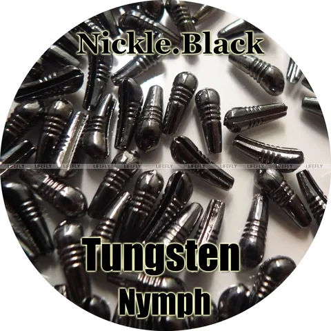 Nickel.Black Color / 100pcs Tungsten Nymph Body, Fly Tying, Fishing