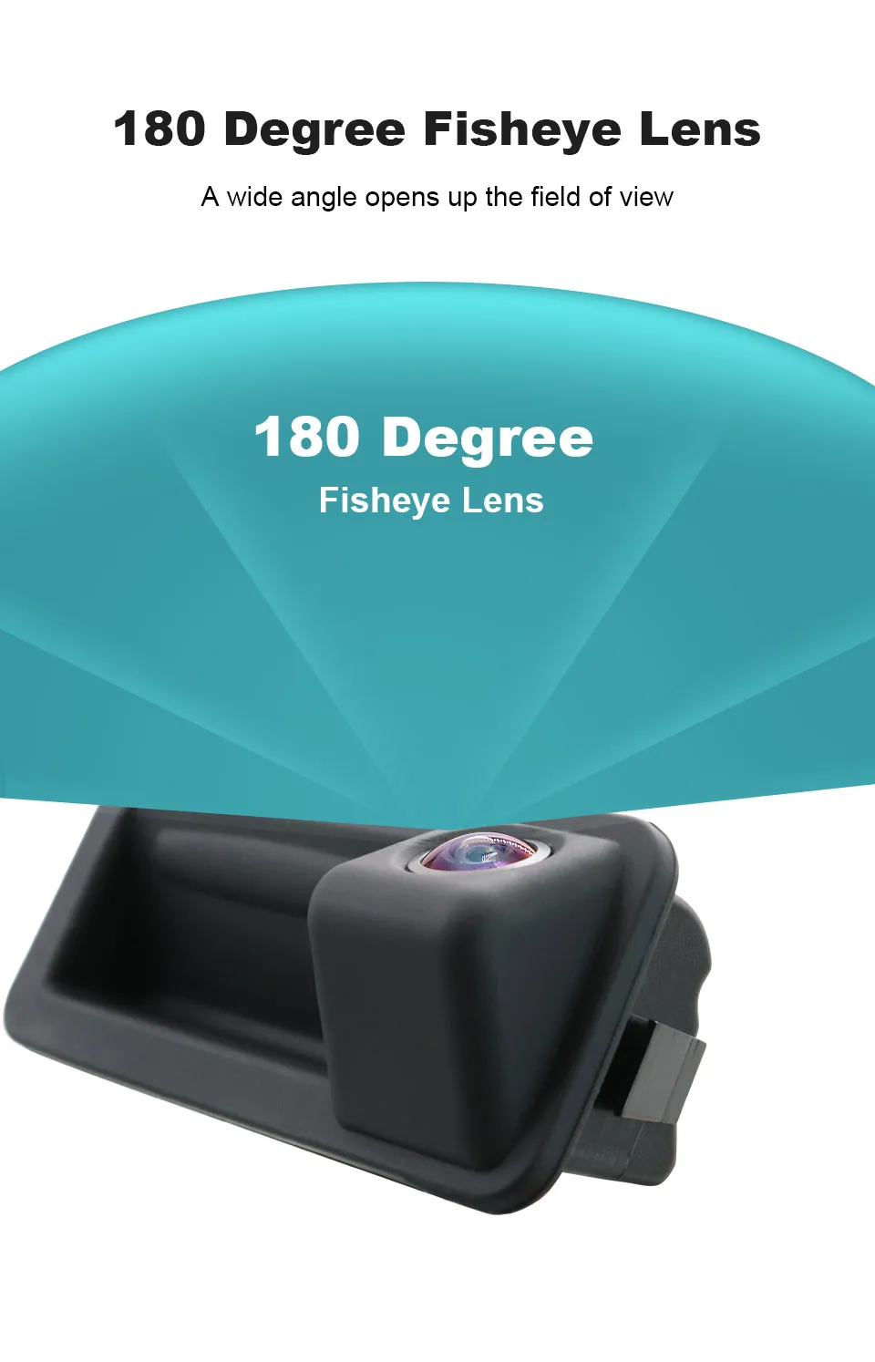 180 ° 1080P Auto-Rückfahrkamera für Ford Focus 2 MK2 Mondeo MK4 S-Max C-Max Kuga MK1 Fiesta MK7 Rover Range Freelander 2 – Detail 4