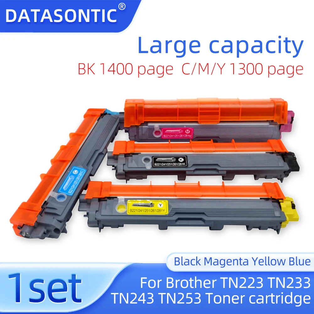 1set NEW TN253 TN257 TN233 TN237 TN243 TN247 TN223 TN227 Toner cartridge For Brother DCP-L3510cdw L3551cdw L3550cdw printer