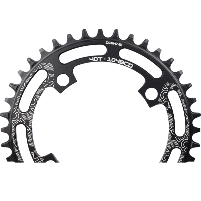 DECKAS 104BCD 40/42/44/46/48/50/52T Mountain Bicycle Chainwheel MTB bike crankset Aluminum Narrow Wide Chainring BCD 104