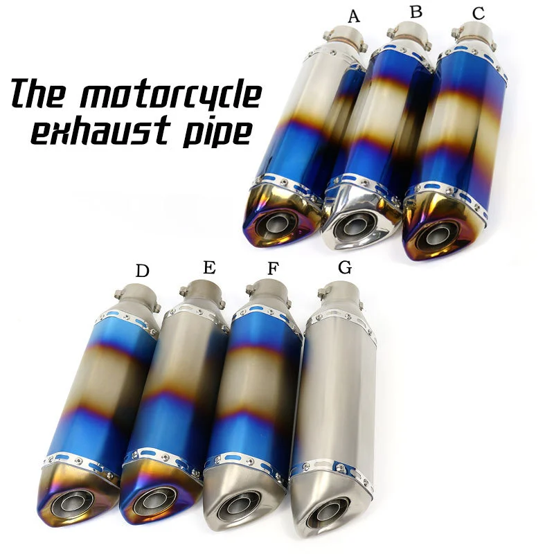 51MM Universal Motorcycle Exhaust Pipe Muffler DB Killer Pitbike Escape Moto Motocross for Pcx Msx150 Duke125 Sticker or Laser