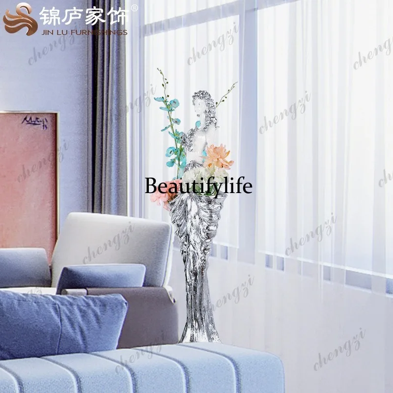 A95 Hotel front desk display,  vase ornament, decorative living room TV cabinet, window display artwork