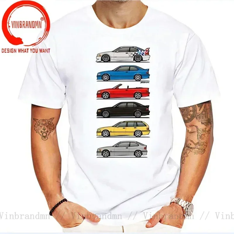 Drive The Classic E28 E30 E32 E34 E46 T Shirt Men Stack of E36 Variants T-Shirt Unisex Vintage Funny Man Tops Tee Shirt Camiseta