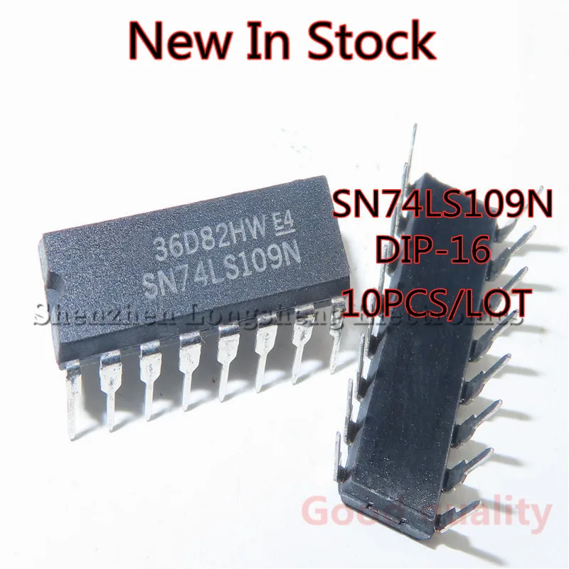 10PCS/LOT NEW SN74LS109N 74LS109 DIP-16 Logic Trigger IC In Stock