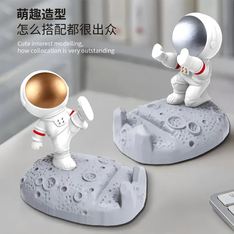 Charming Astronaut Mobile Phone Stand Universal Cute Desktop Phone Stands For iPhone For Xiaomi Home Decoration Ornament