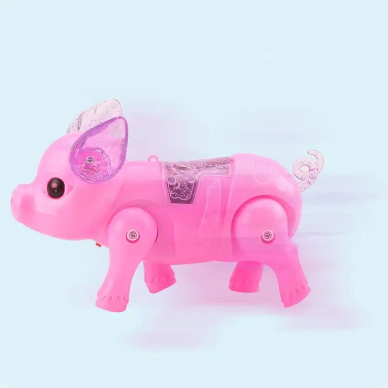 Walking Pig Toy Electronic Toy Pig With Music And Lights Interactive Pig Pet Toy Animated Gift For Boys And Girls Toddler