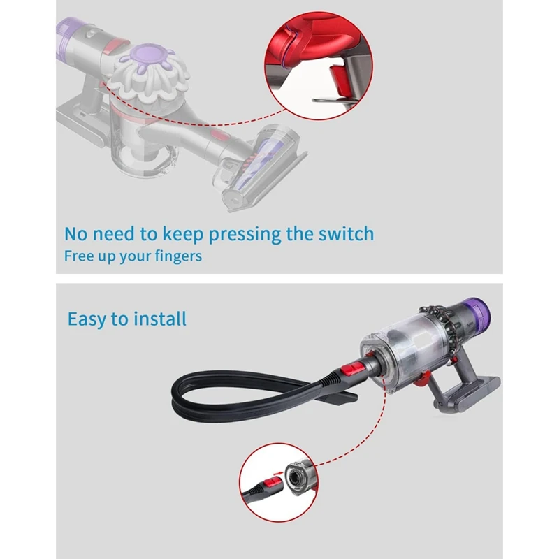 Replacement Hose Connector For Dyson V15 V11 V10 V8 V7 Vacuum Cleaner With Flexible Nozzle, Extension Hose Switch Cap