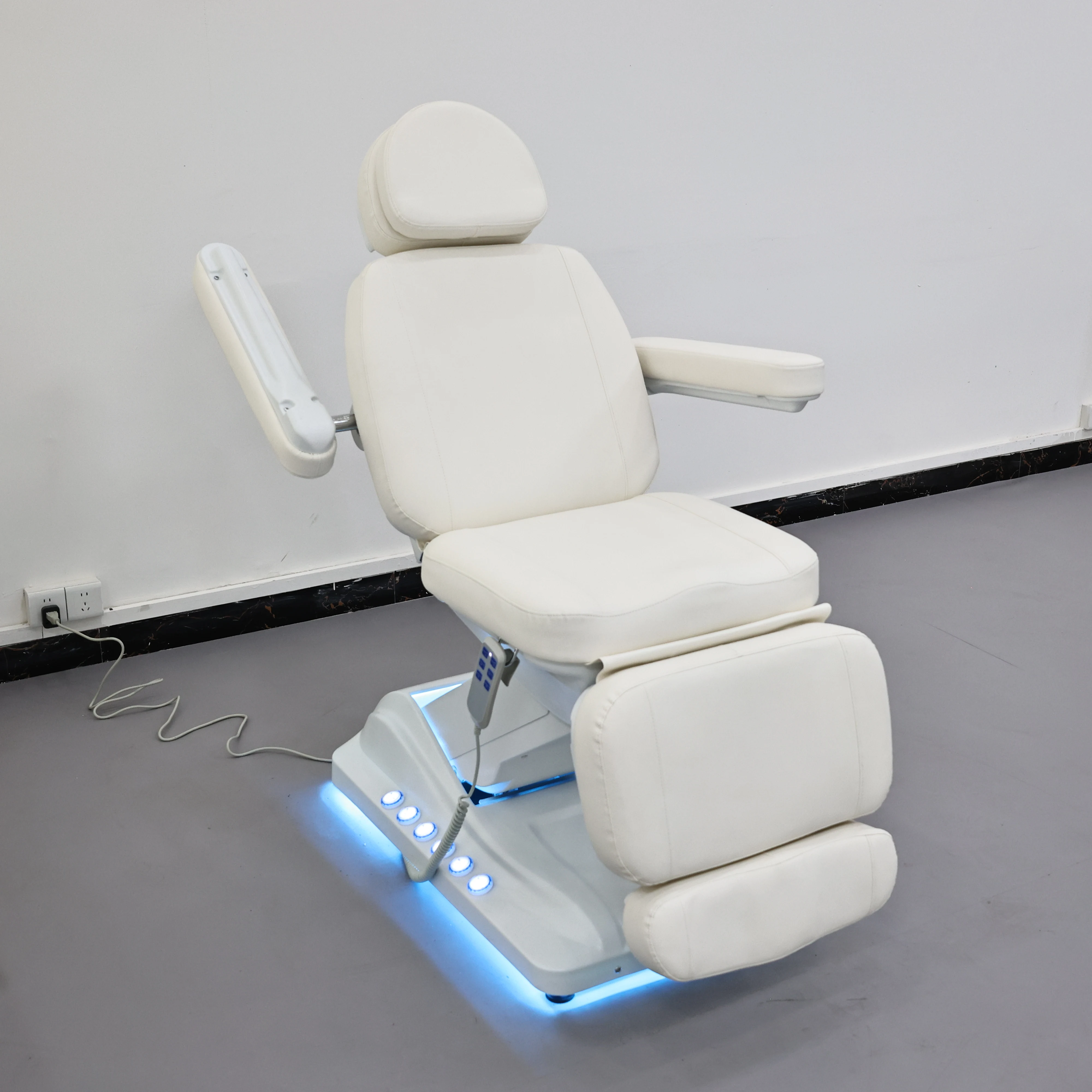 سرير التجميل، سرير العناية بالوجه، كرسي رفع كهربائي قابل للتعديل لصالون التجميل، أثاث التمريض، شحن سريع من الولايات المتحدة الأمريكية