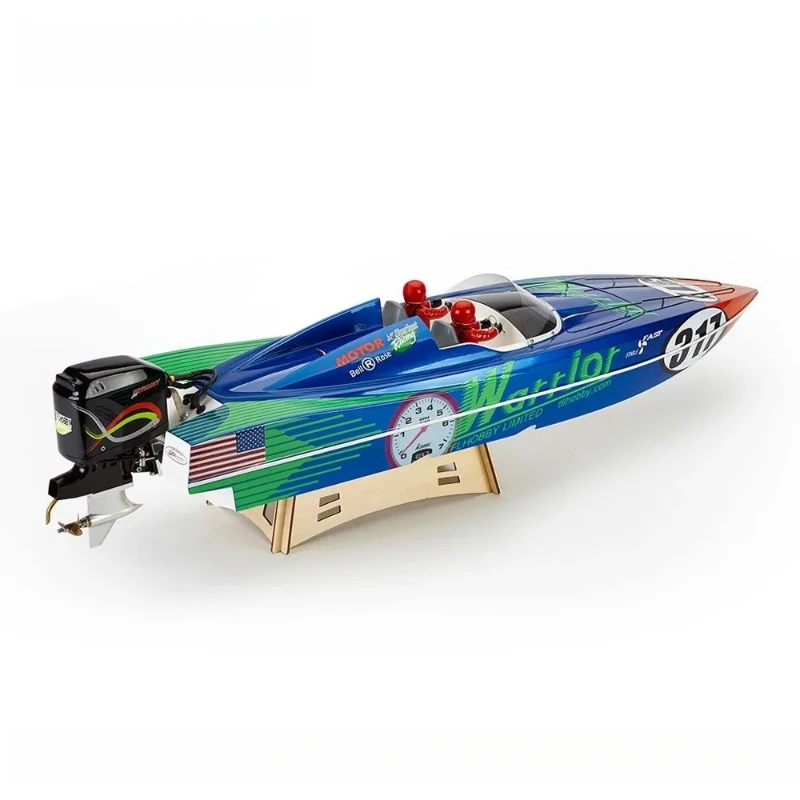 Remote Controlled Boat Model Warrior 1148 Simulation Outboard Boat 860mm Brushless Motor Power Racing O Boat Finished Product