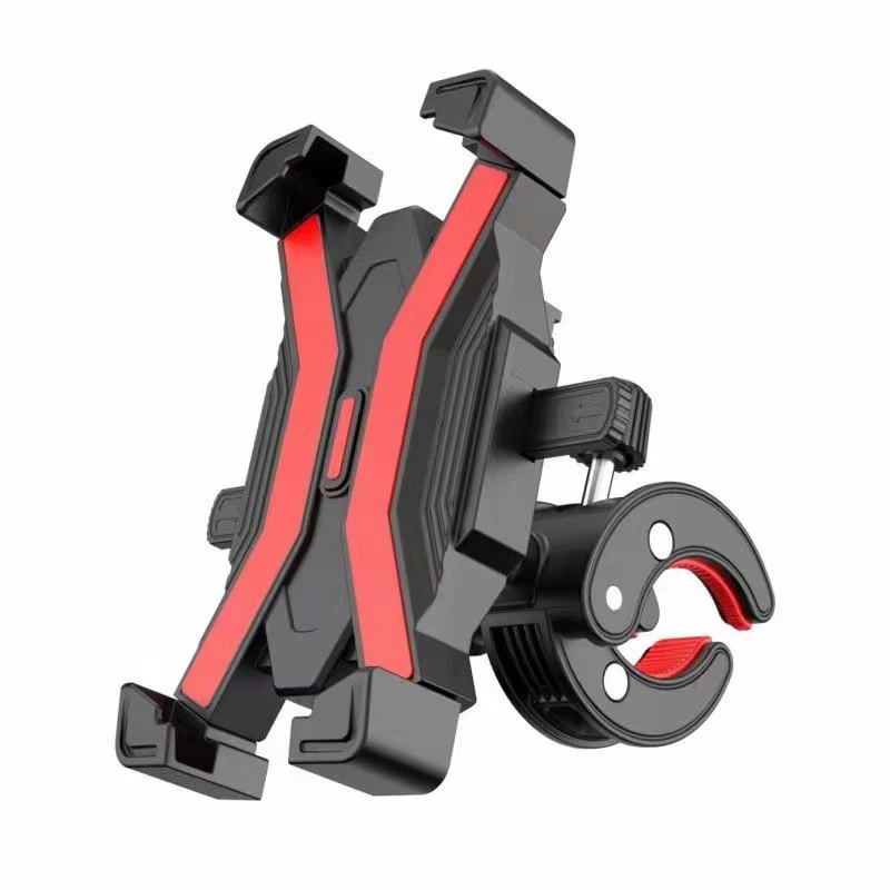

Motorcycle mobile phone holder one-key lock riding shockproof takeaway new four-claw motorcycle mobile phone holder navigation b