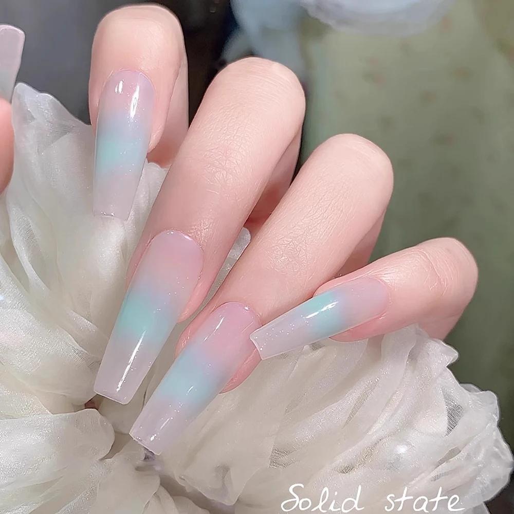 Polvo para uñas de 9 rejillas, colorido, ombré, sólido, rosa, amarillo, degradado, arcoíris, pigmento para decoración de uñas, brillo fino, mate, polvo Pat