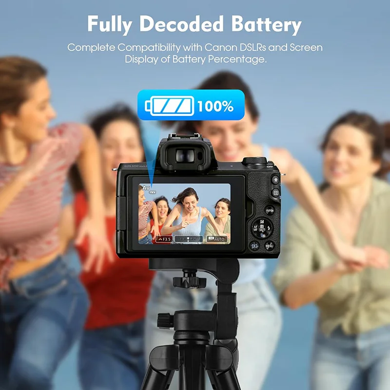 LVXUAN LP-E10 Battery and LCD USB charger for Canon EOS Rebel T3 T5 T6 T7 T100 Kiss X50 X70 X80 X90 1300D 4000D Cameras