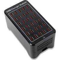 25/30 Ports USB Charger 150W Smart USB Charger Desktop Charging Hub Multi-Port Charging Station for Samsung iPhone iPad