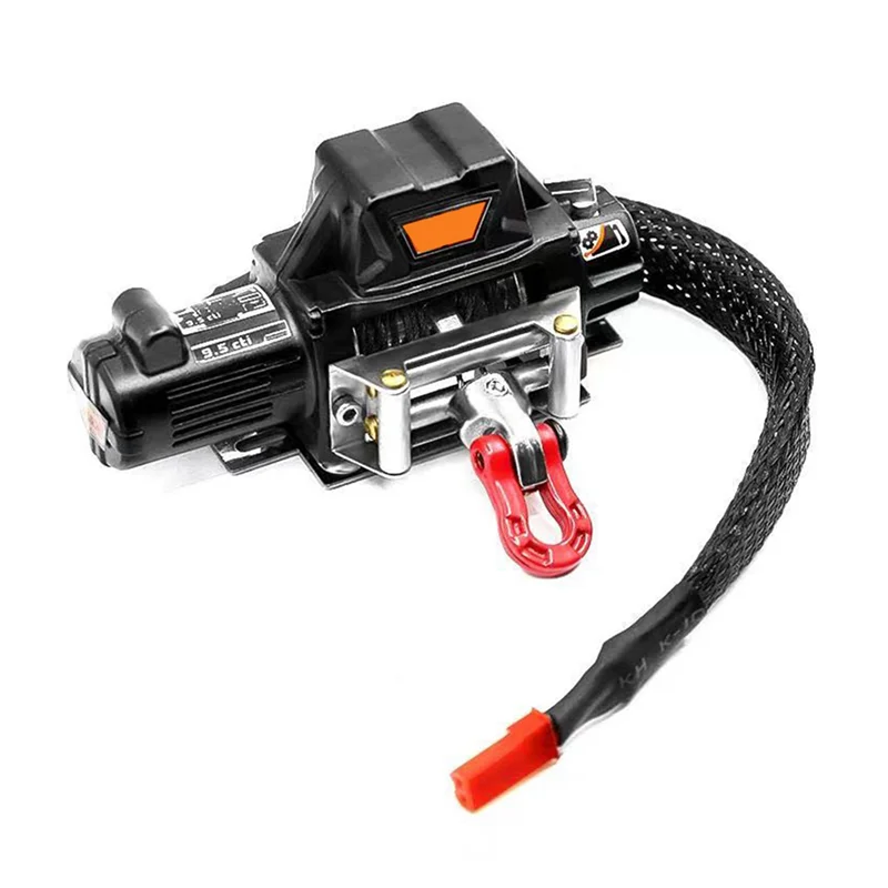 

B87B-2X Metal Winch For 1:10 RC Crawler Car Axial SCX10 D90 90046 TRX4 Redcat (Black)