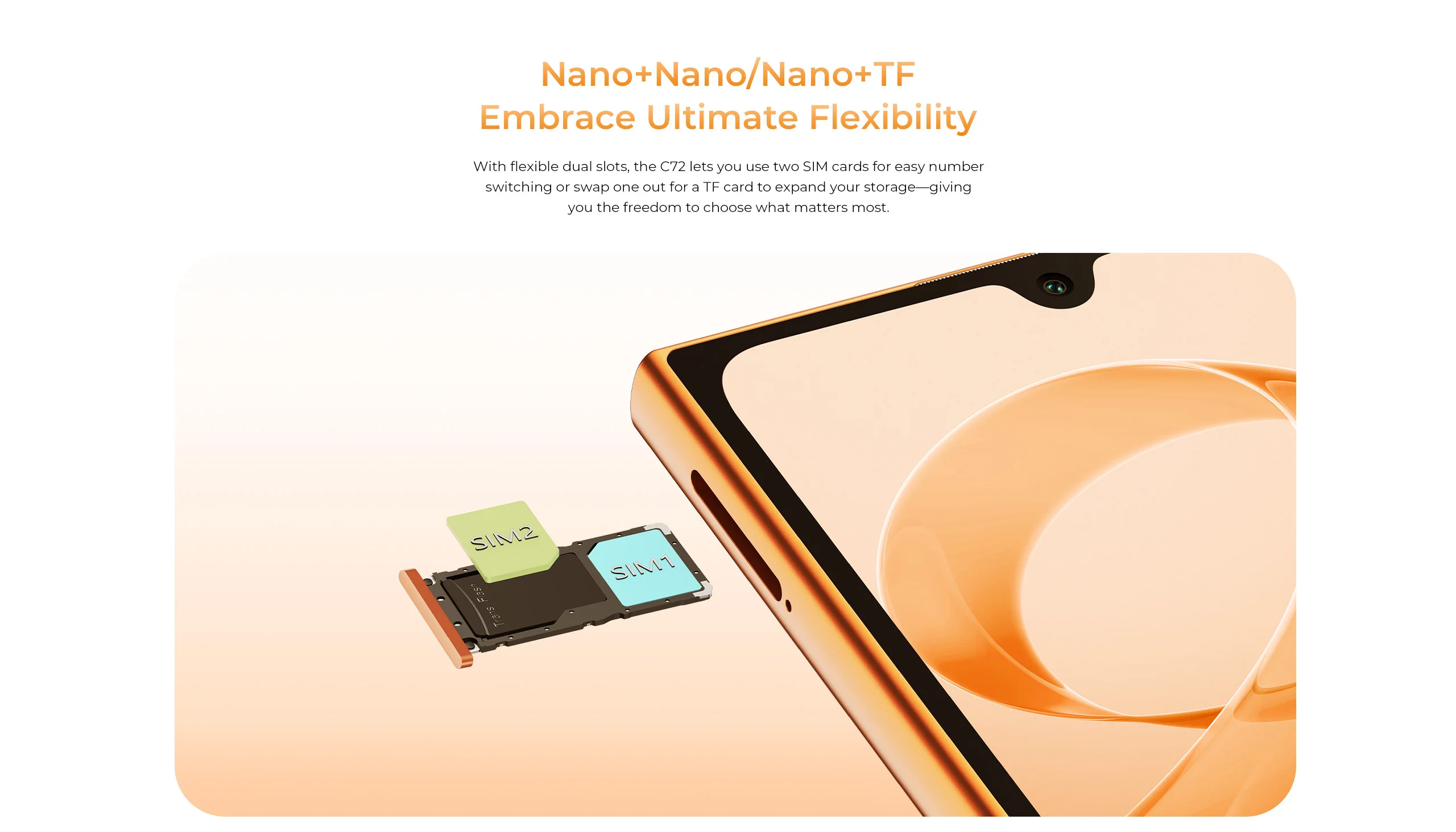 OUKITEL C72 Dual Screen Phone 6.88" HD+ 90Hz 1.81" Smart Secondary Display 64MP AI Camera 16GB RAM 128GB ROM 5150mAh Android 16