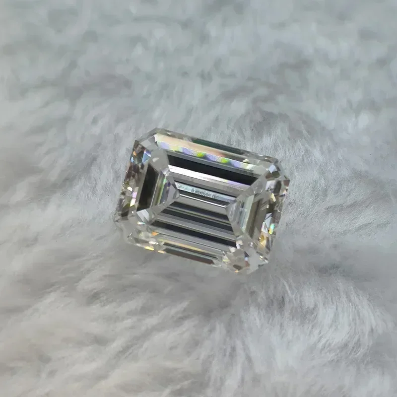 مويسانيتي حجر فضفاض D اللون الزمرد قطع تمرير الماس تستر VVS1 الأحجار الكريمة الخرز DIY بها بنفسك صنع المجوهرات مع شهادة GRA