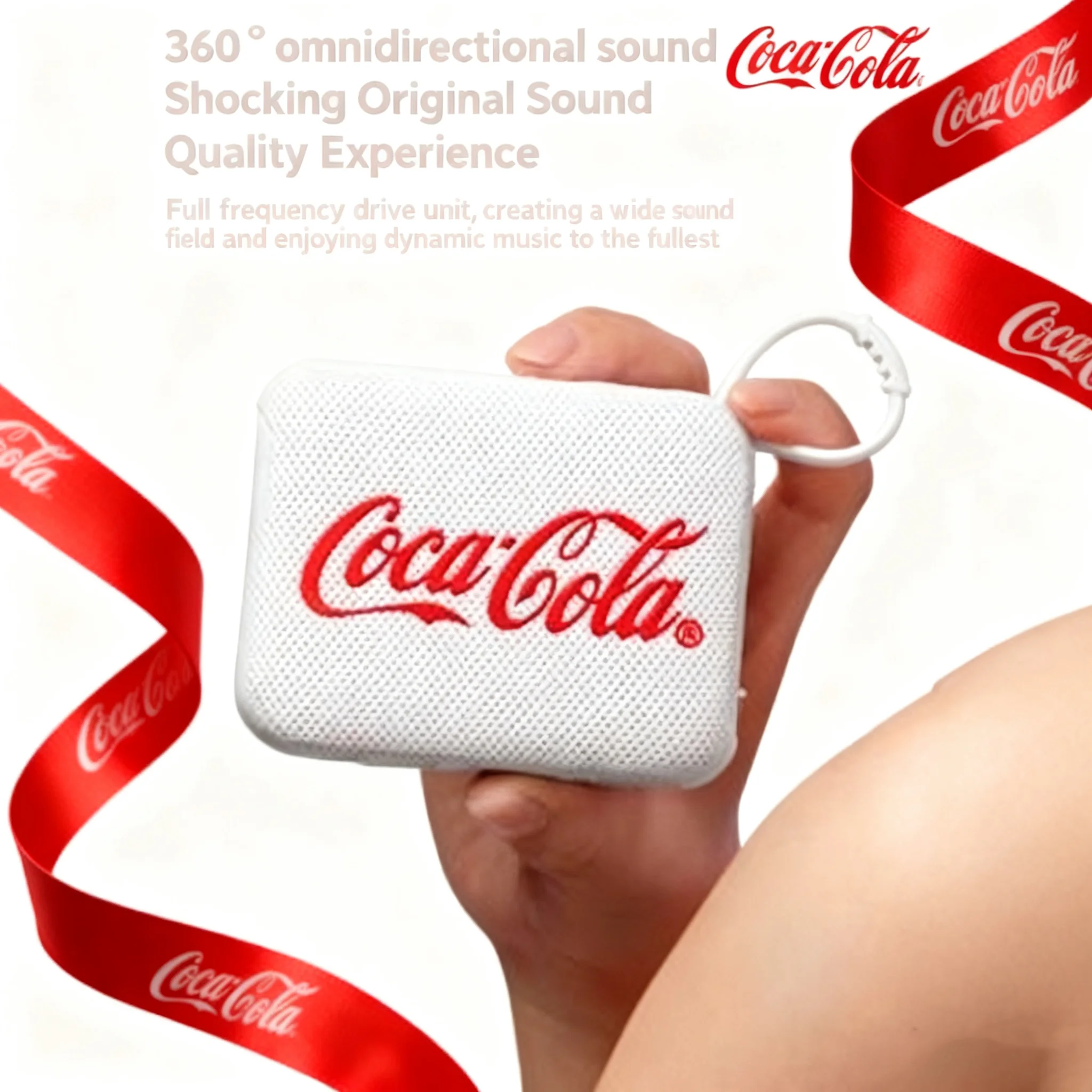 كوكا كولا T21 مكبر صوت بلوتوث خارجي | 360 ° صوت محيطي + تصميم محمول فائق الصغر #3