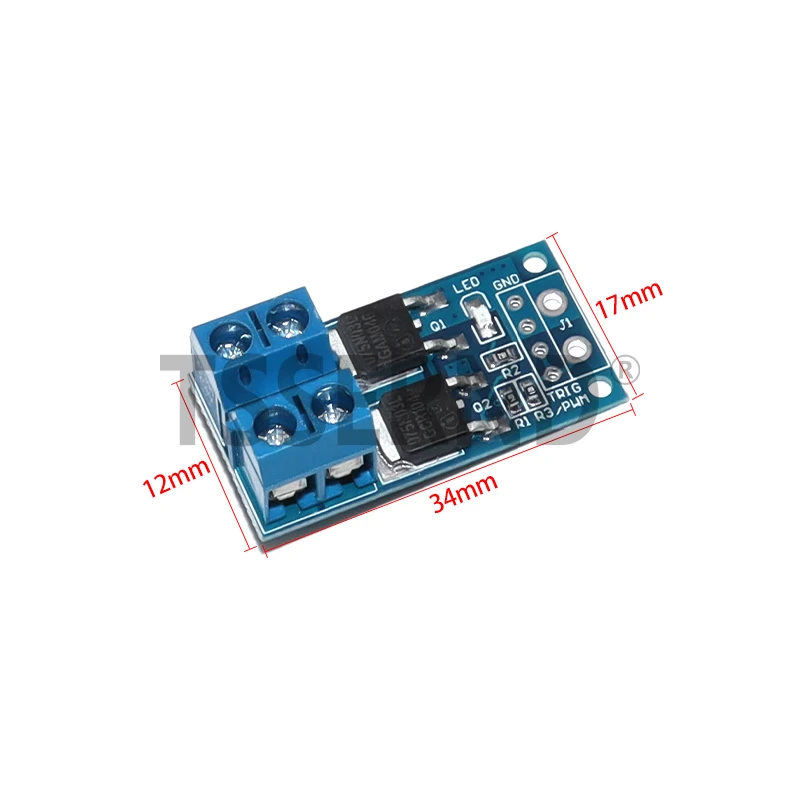 DC 5V-36V 15A Max 30A 400W Dual High-Power MOSFET Trigger Switch Drive PWM Regulator Adjustment Motor Speed Control Board Module