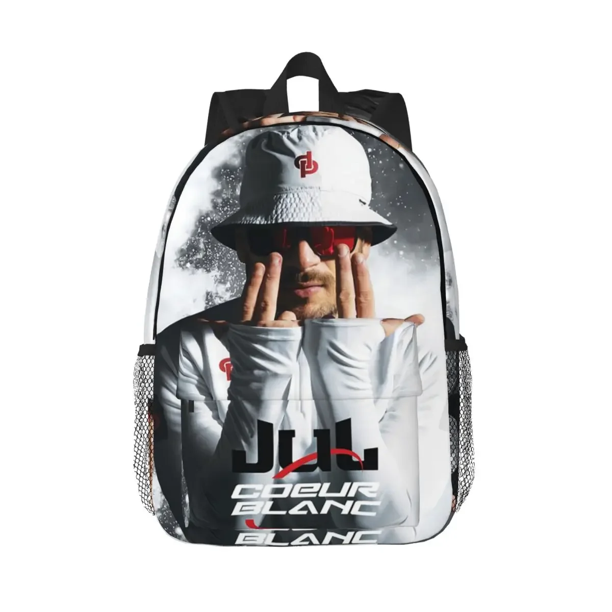 

Jul White Heart Backpack Hot Sale Daypack Large Capacity Boys Girls BookBag Shoulder Bags for Men Women Children School Bag
