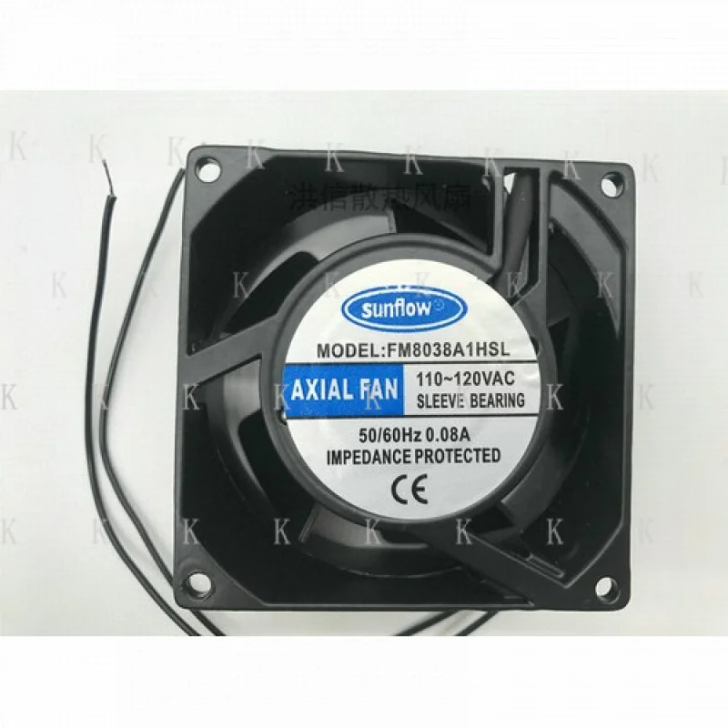 

C 1 шт. для Sunfiow FM8038A1HSL A2HSL 8 см 80 мм 110 В 0,08 А вентилятор переменного тока охлаждающий вентилятор