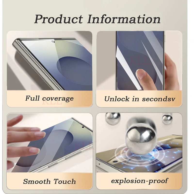 2-4 قطعة غطاء كامل سيليكون هيدروجيل فيلم لسامسونج S25 حافة S24 الترا S23 FE S22 زائد واقي للشاشة فيلم وليس الزجاج