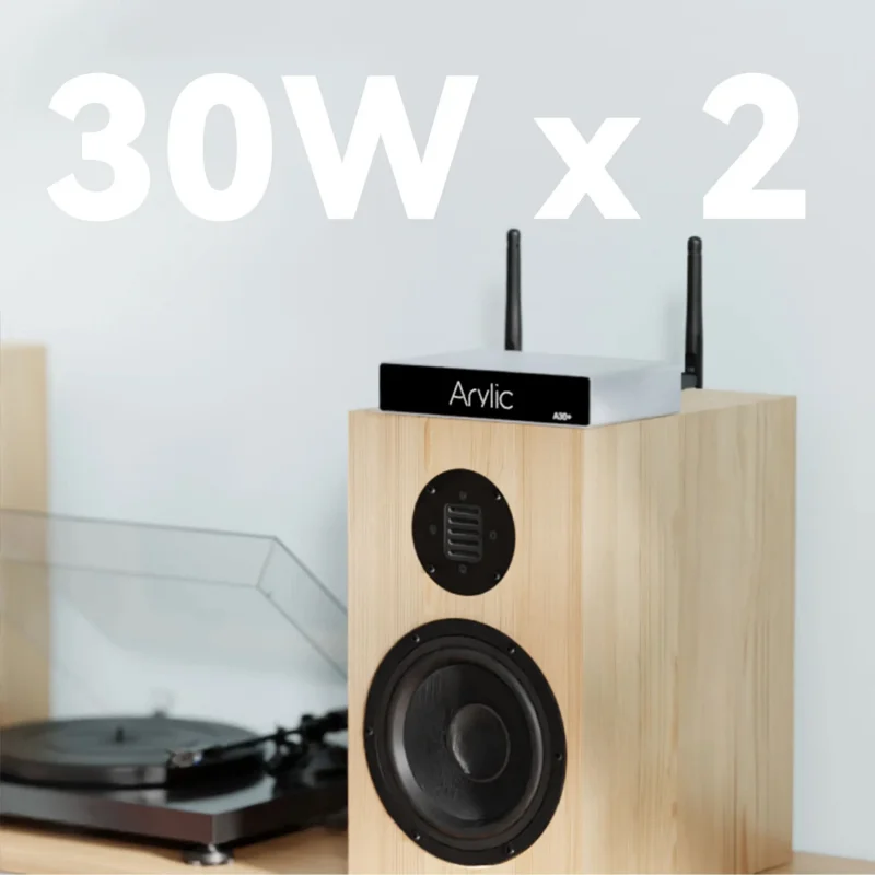 Arylic A30 + WiFi e Bluetooth 5.0 amplificatore di potenza sonora 30 wx2 Mini HiFi Stereo Wireless amplificatore Audio Home Digital Multiroom