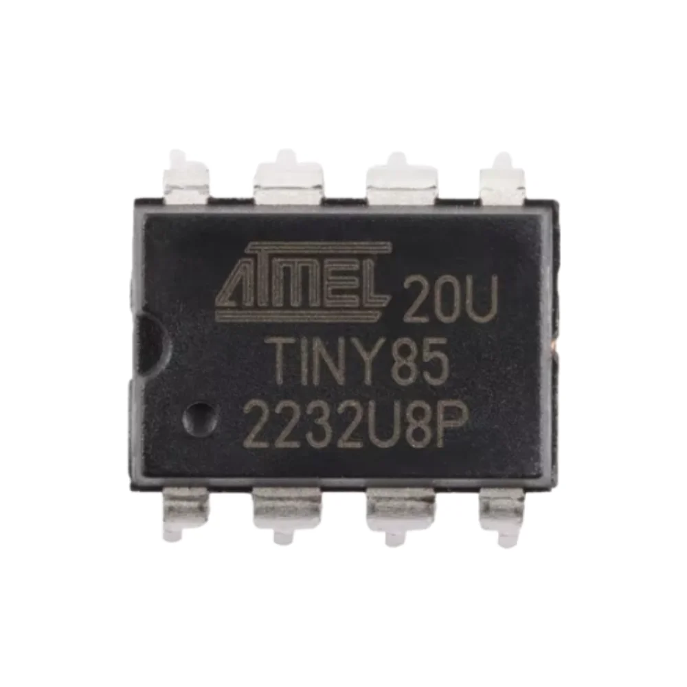 10-1pcs,ATtiny85-20PU DIP-8 ATTINY85 DIP8 85-20PU ATTINY85-20 20U TINY85 DIP 8-bit AVR Microcontroller Chip IC New Original