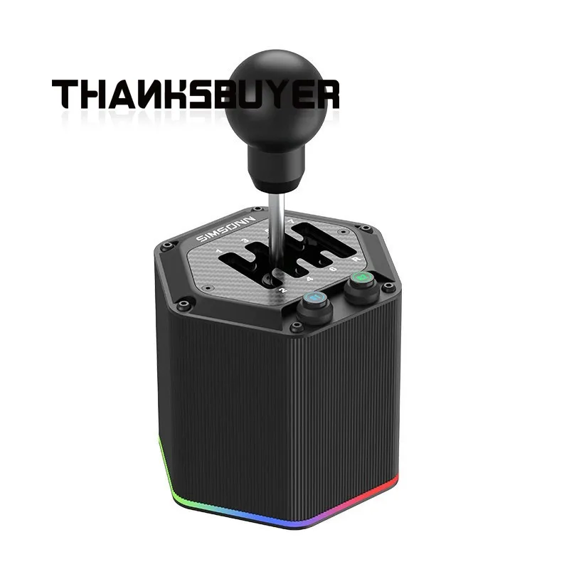SIMSONN HS Pro Shifter Dual Mode Hybrid H-Pattern Sequential Shifter 6+R/7+R Mode Switch with RGB Light Control