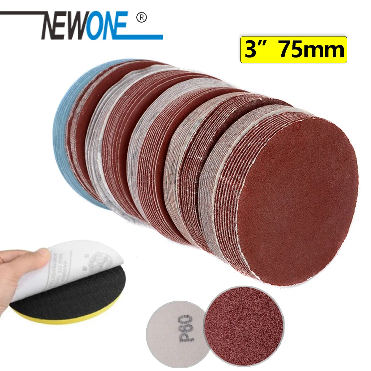 

3 inch 75mm Sandpaper 10PCS Sanding Disc 60-2000 Grit For Dremel Sander Machine Self Stick Abrasive Tools Accessories