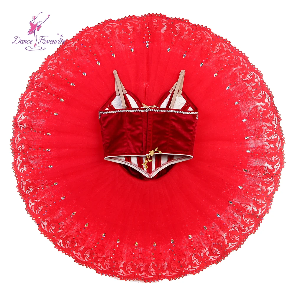 Dance Favourite Ballet Tutus B24051 Red Velvet Professional Tutu Made -to-Order Ballet Tutus Variation of Paquita