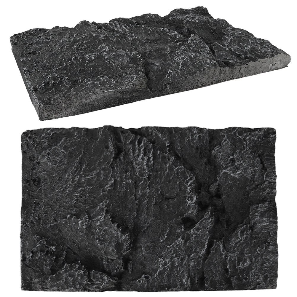 

2pcs Stone Decorative Board 45x28cm Reptile Tank Background 3D Terrarium Wallpaper Turtle Aquarium Decor Pet