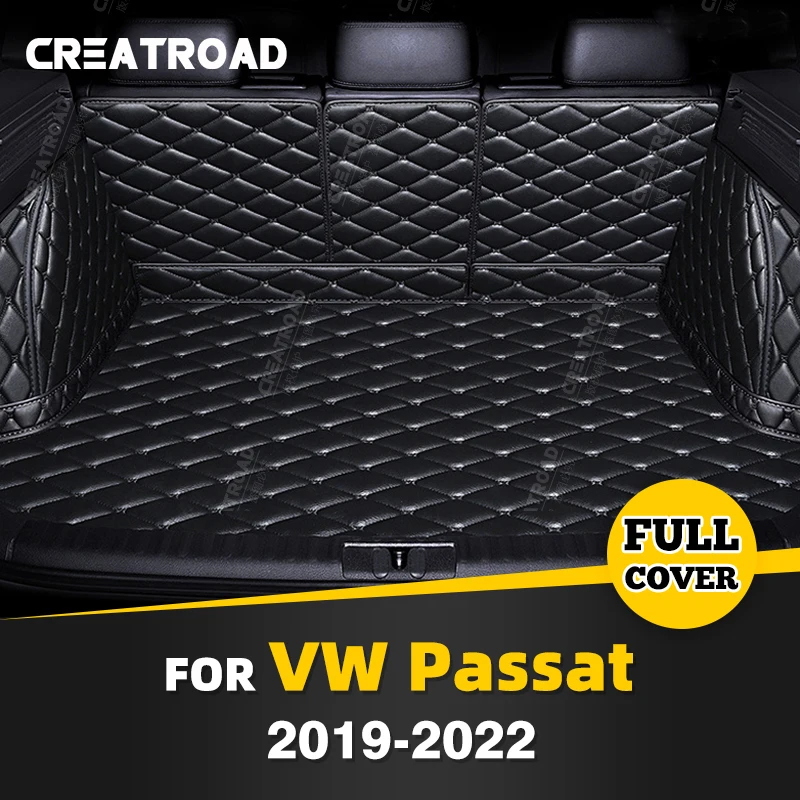 

Auto Full Coverage Trunk Mat For VOLKSWAGEN VW Passat 2019-2022 21 20 Car Boot Cover Pad Cargo Interior Protector Accessories