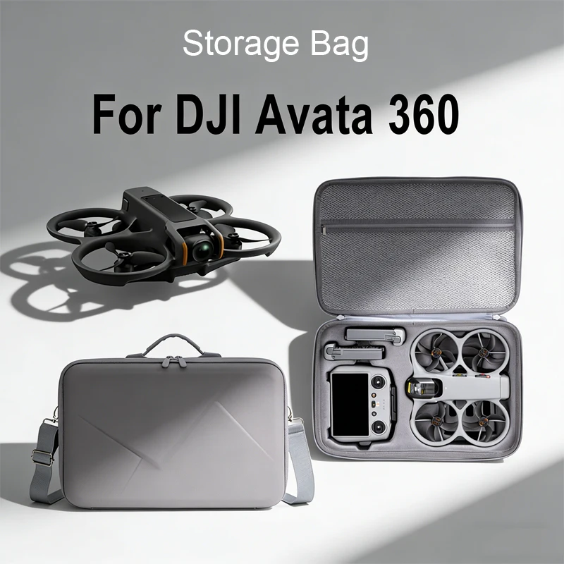 

Противоударный кейс-футляр для DJI Avata 360: портативная сумка для хранения дрона и аксессуаров, жесткий чехол для пульта управления