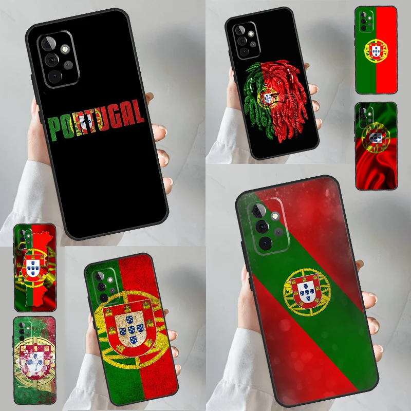 Portugal Passport Flag Case For Samsung Galaxy A54 A34 A14 A53 A33 A13 A52 A32 A12 A51 A71 A52S A21S Soft Cover