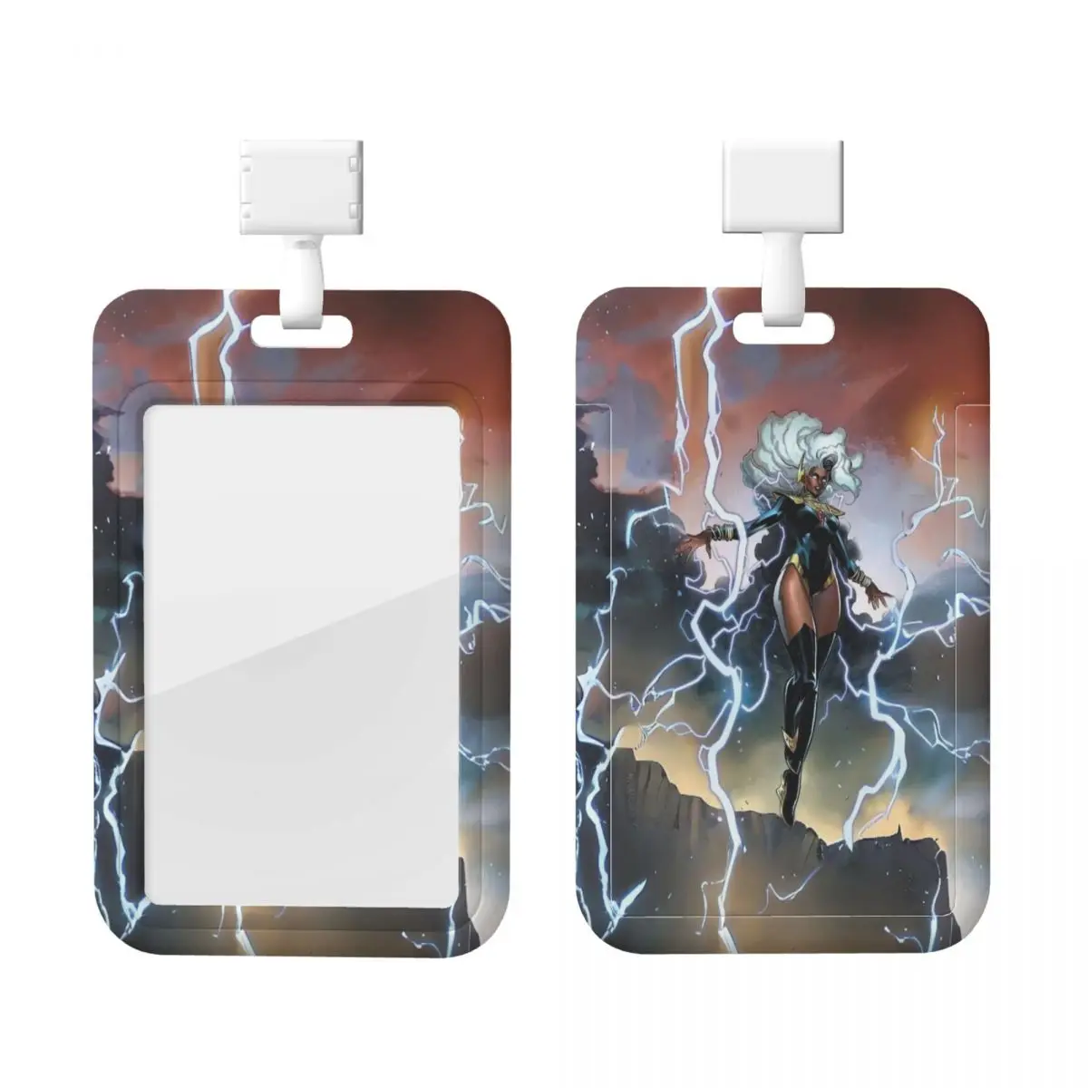 

Custom Storm Art Fanart Lanyard ID Protector Badge Card Unisex X-Men Student Campus Lanyard Cards Holder Credentials Accessories