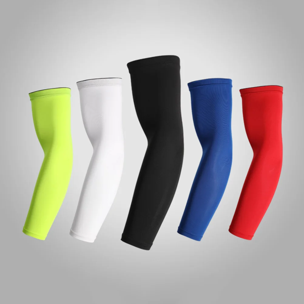 

2pcs Elbow Sun Protection Arm Compression Guard Sleeve Men Women Sports Protective Sleeve For Basketball Football Volleyball