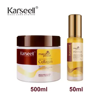 Karseell 膠原蛋白深層修護髮膜 500ml + 摩洛哥堅果油護髮精華 50ml,適用於所有乾性受損髮質 6 最佳銷售 哈斯克爾 - №3