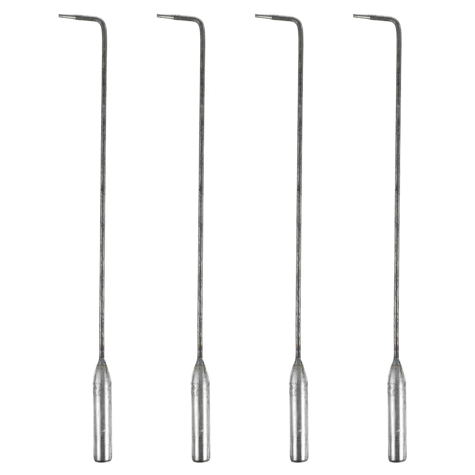 4 個のステンレス鋼暖炉ポーカーバーベキュー灰除去用ロングハンドル快適なグリップ多機能ツール