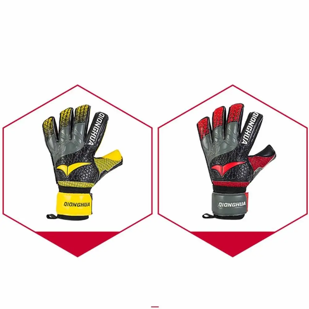 Finger Protection Goalie Gloves Wear-Resistant Colorful Soccer Gloves Non-Slip Thickened Football Goalkeeper Gloves