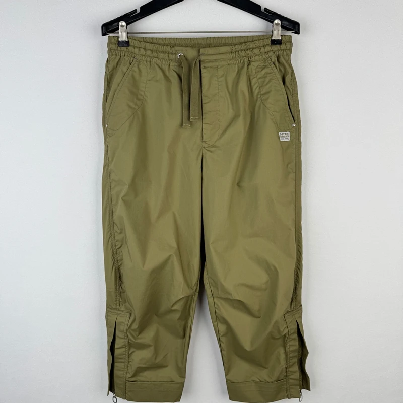 

Casual Loose Fit Thin Cotton Work Trousers Pure Color Men's Comfortable Breathable Summer Fashion Brand Youth Leisure Pants